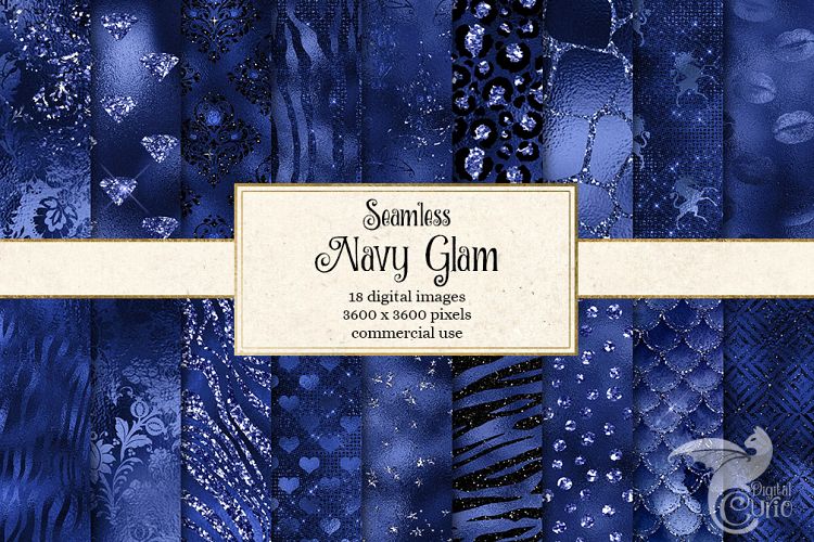 Navy Glam Textures example image 1