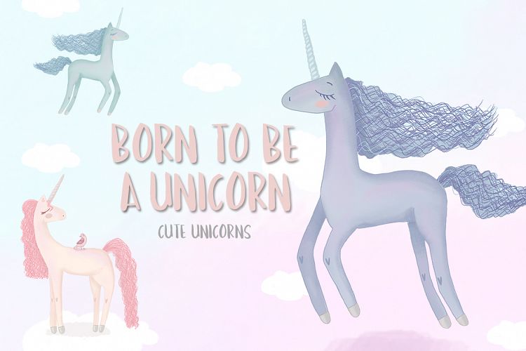 Born to be a unicorn. Illustrations