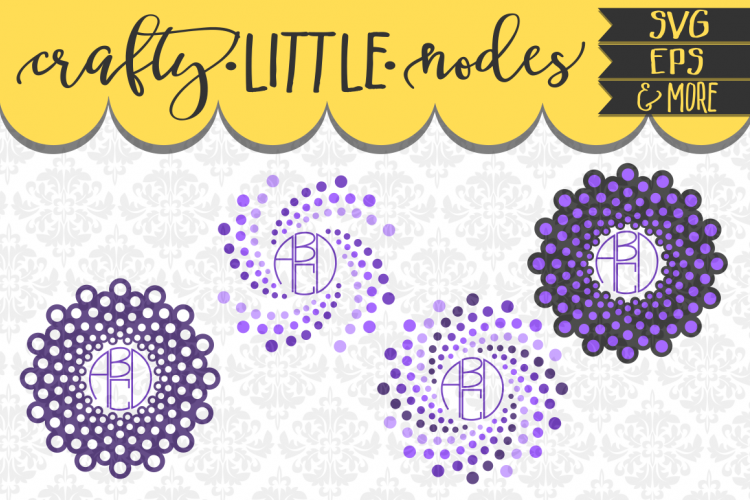 Download Free Svgs Download Circle Mandala Dotted Monogram Set Svg Dxf Ai Eps Png Transparent Free Design Resources