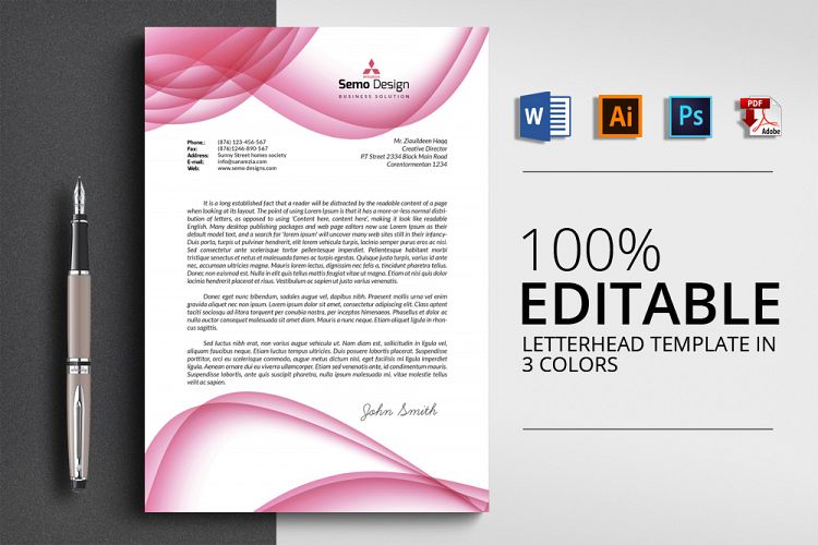 MS Word Format Letterhead