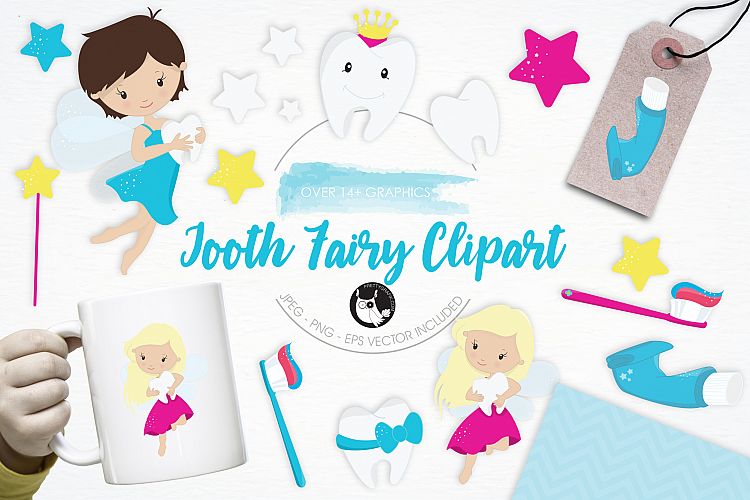 Tooth Fairy Clipart graphics and illustrations
