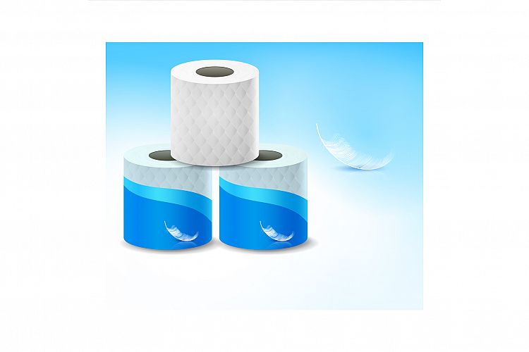 Toilet Paper Creative Promotional Banner Vector (1347914)