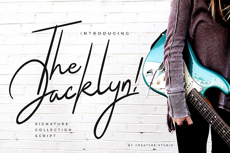 The Jacklyn Signature Font