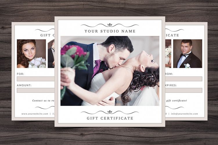 Photography Gift Certificate Template