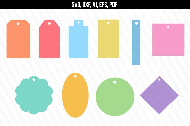Gift Name Price tags SVG / DXF cutting files