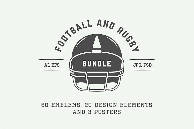 Football and Rugby Emblems Bundle