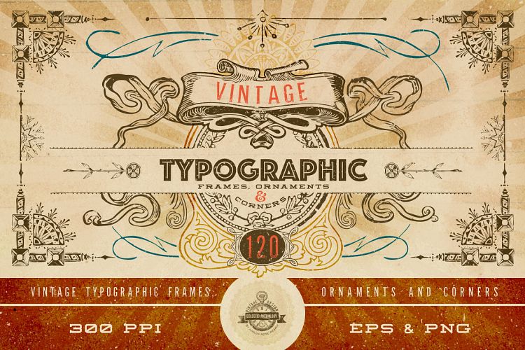 Vintage Vector Frames & Corners