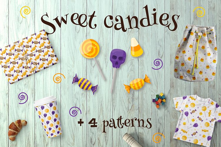 Sweet candies.