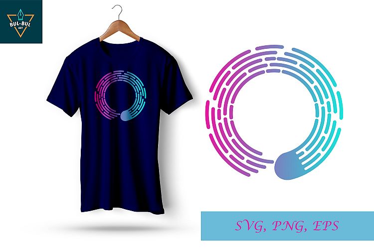 Download style line shape O svg, svg line, svg file, t-shirt screen printing design