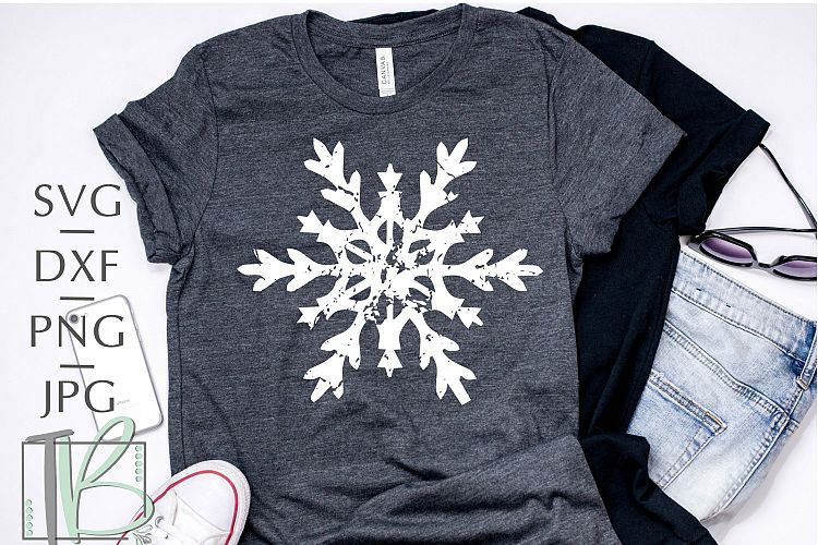 Grunge SVG, Snowflake SVG