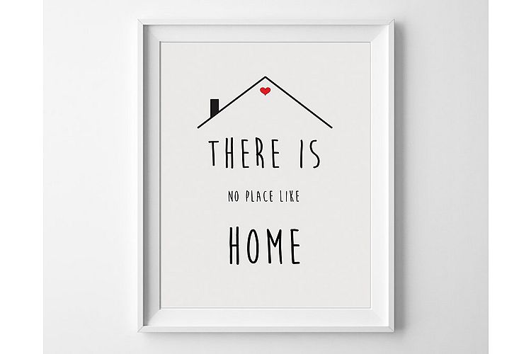 Minimalist Wall Art Quotes, Printable Home Quotes Poster