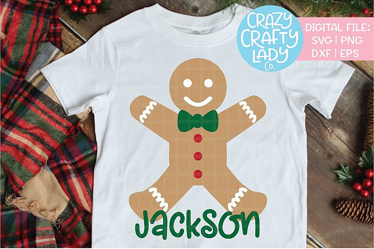 Gingerbread Man SVG DXF EPS PNG Cut File
