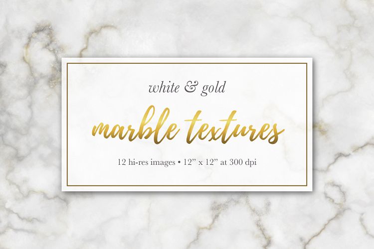 Marble Textures - White & Gold