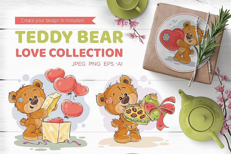 Teddy bear. Love collection.  