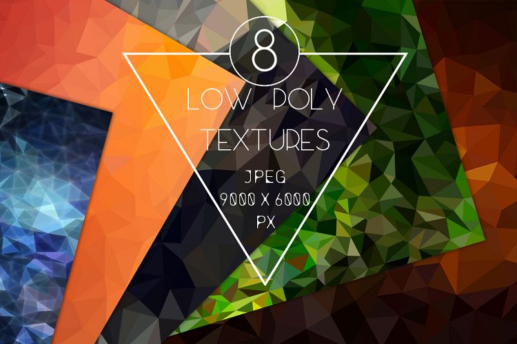 8 polygon backgrounds JPEG