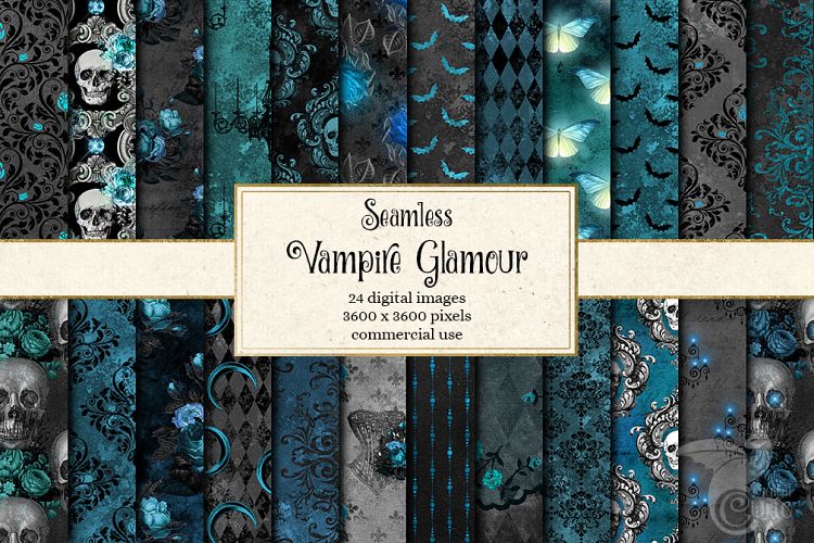 Vampire Glamour Digital Paper