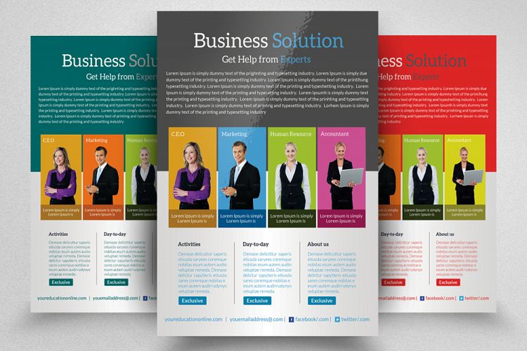 Business Solution Consultant Flyer Template