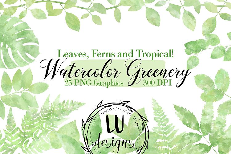 Watercolor Greenery