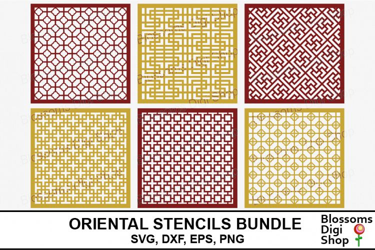 Oriental Stencil Bundle