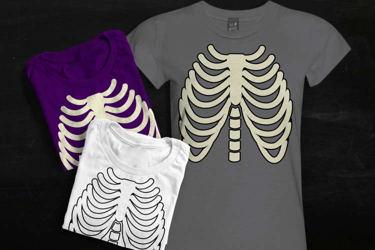 Skeleton Rib Cage SVG Design