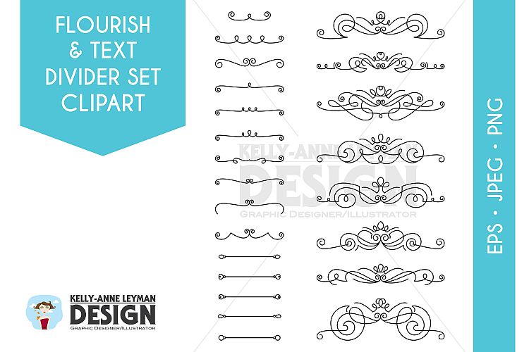 Flourish and Text Divider Set