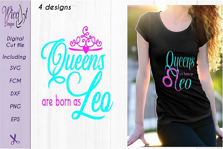 Leo sign svg, Zodiac quote svg, Queens quote svg, born as svg,  word art svg, 