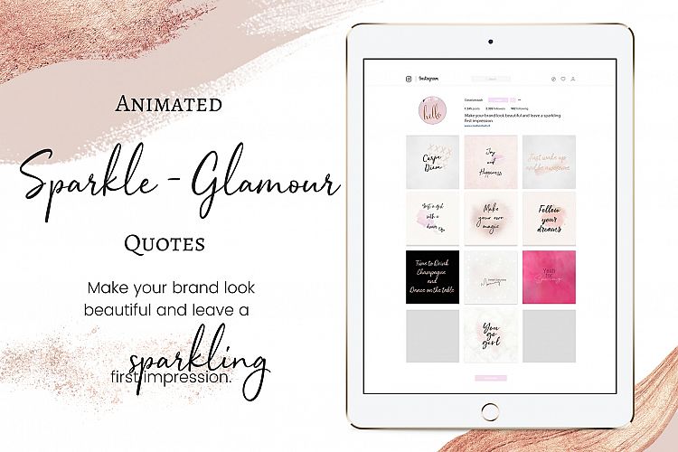 Animated Sparkle - Glamour quotes 