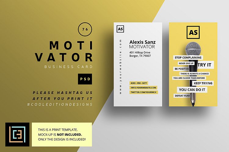 Motivator Business Card - BC076