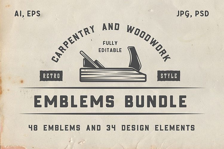 Vintage Carpentry Emblems part 1