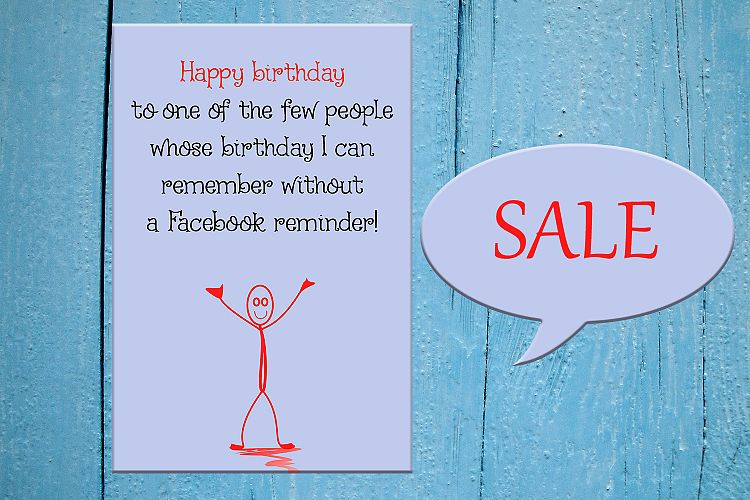 Funny Happy Birthday Card, Greeting card, Interesting Card