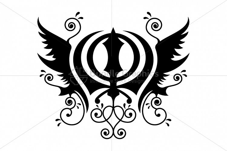 Khanda Sahib - Sikh Religious Illustrative Symbol