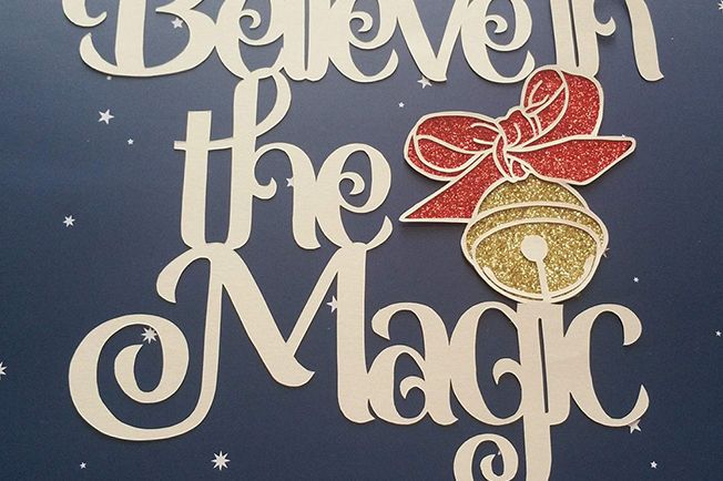 Believe in the Magic Papercutting Template