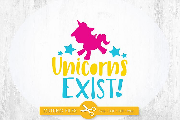 unicorn-exist cutting files svg, dxf, pdf, eps included - cut files for cricut and silhouette - Cutting Files SG