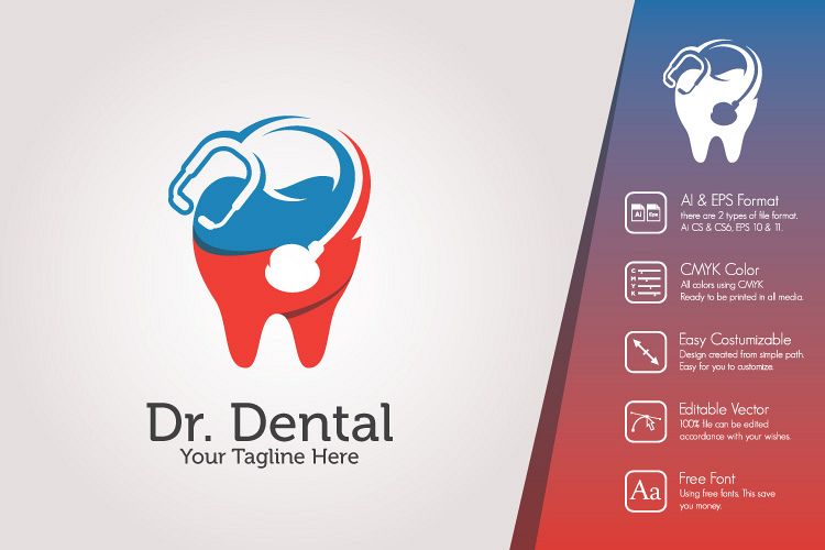Dr. Dental Logo Template