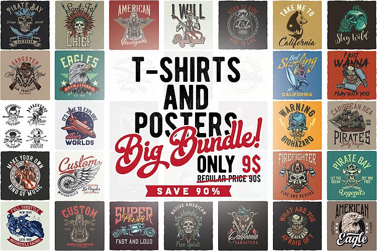 T-shirts and poster bundle