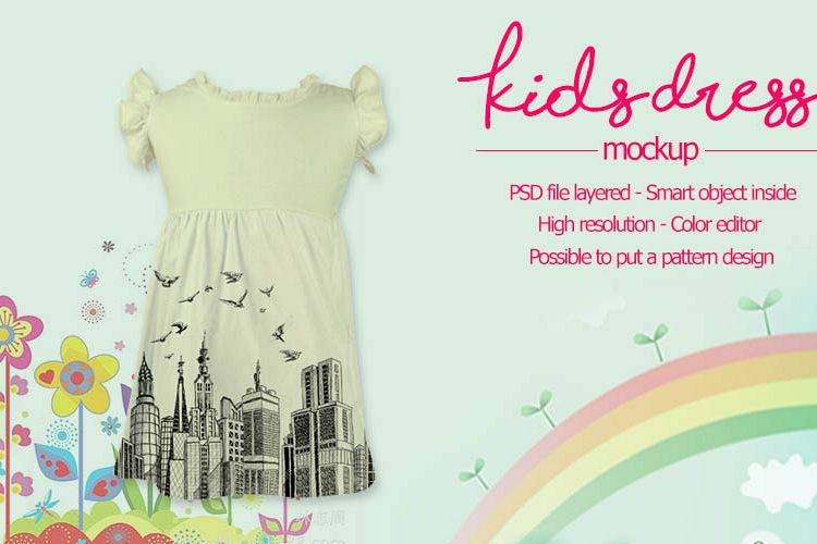 Kids Dress Mockup