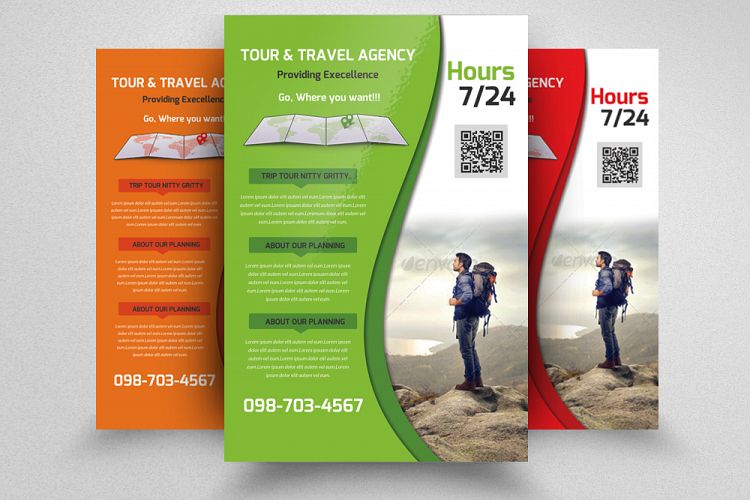 Tour Guide Service Flyer Template