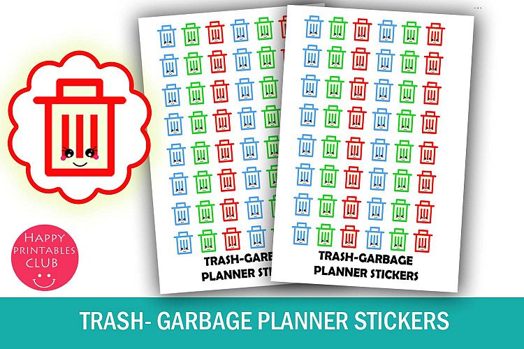 Trash Planner Stickers-Garbage Planner Stickers