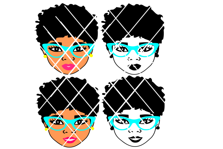 Tiffany Short Hair svg, Afro svg 