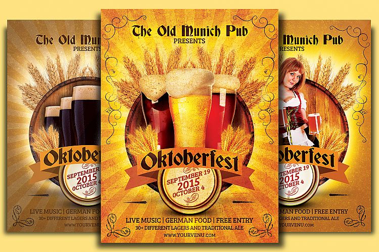 Oktoberfest Munich Flyer Template