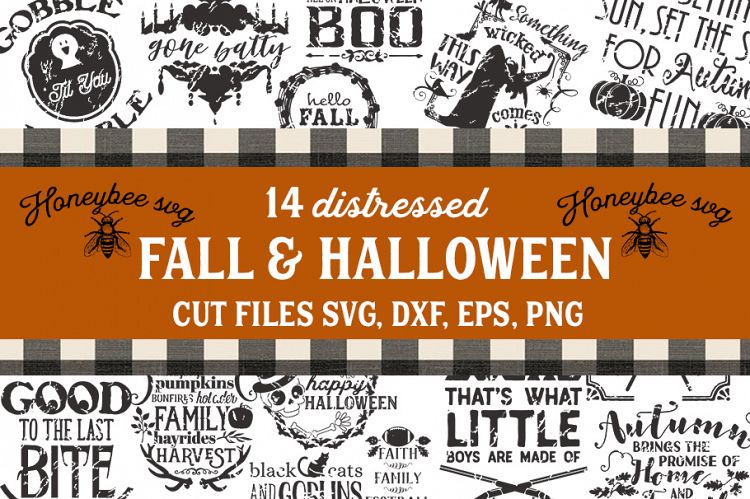 Fall   Halloween Distressed Bundle
