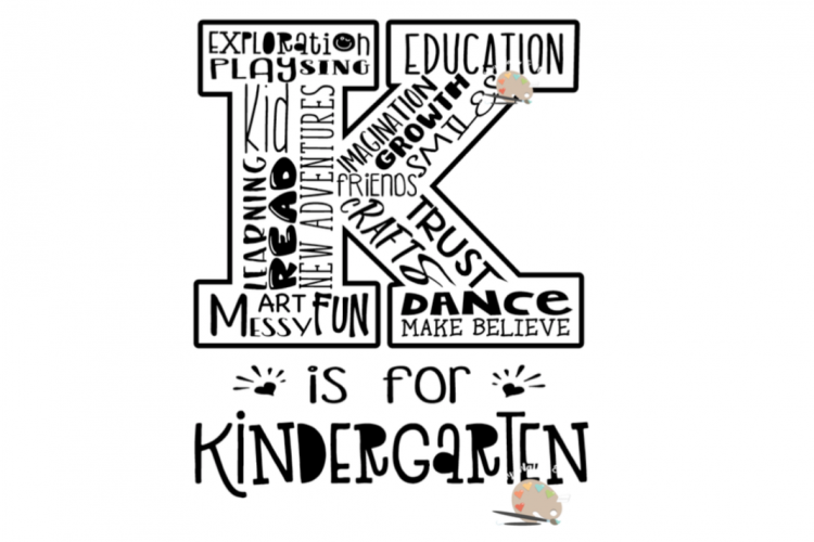 K is for Kindergarten svg first day of kindergarten t-shirts