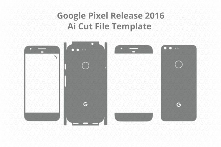 Google Pixel Skin Vector Cut File Template 2016