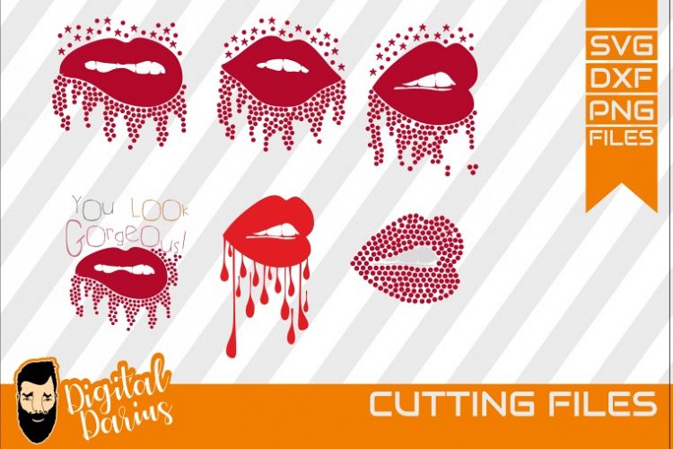 Download 6x Lips svg, Mascara svg, Vector, Cricut, rhinestone svg (232530) | Cut Files | Design Bundles