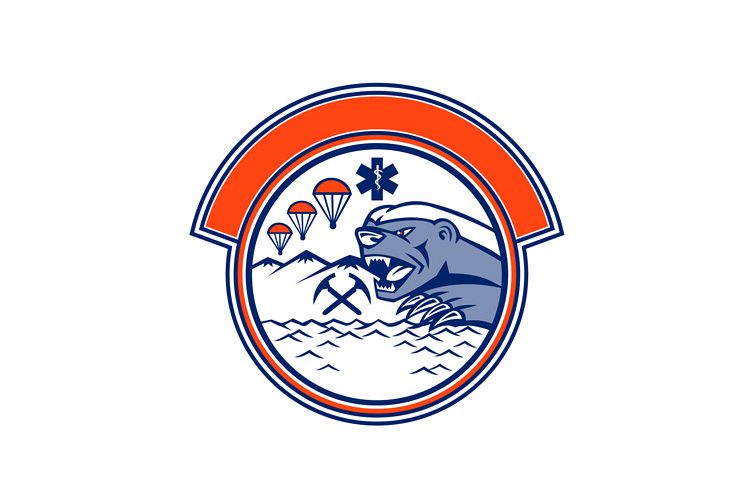 Honey Badger Land Sea Air Rescue Mascot