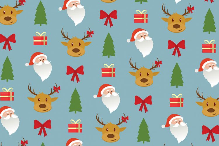New Year elements   characters vector