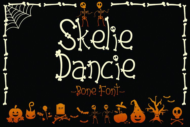 Skelie Dancie - Bone Font