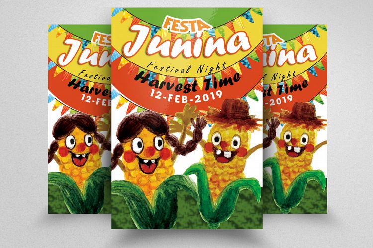 Festa Junina Harvest Time Flyer