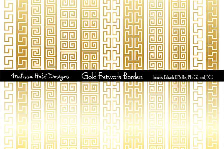 Gold Fretwork Border Patterns