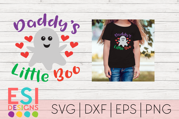 Halloween SVG | Daddys Little Boo|SVG DXF EPS PNG